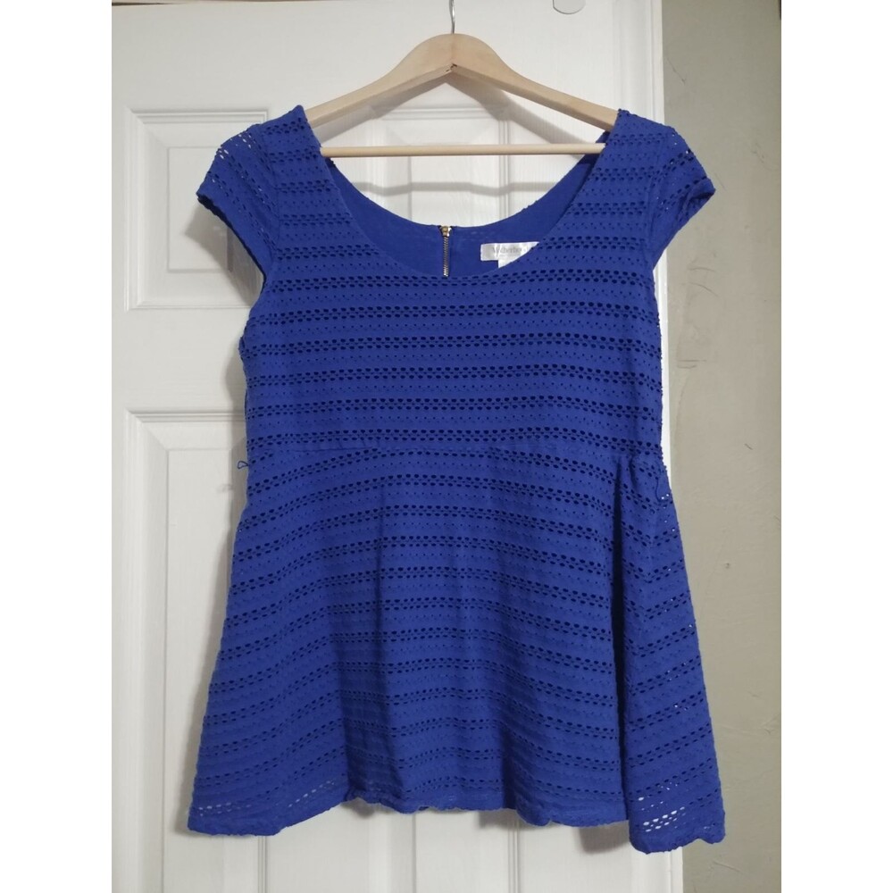 Motherhood Maternity Blouse Blue